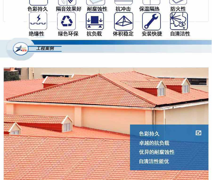 大理合成树脂瓦与彩钢瓦在建筑应用中优劣